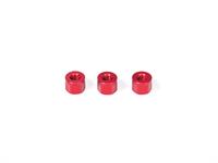 INFINITY ALU MOUNT SPACER M3x6x4.5mm (Red/3pcs)