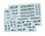 Decal sheet SRX4 black/white (2)