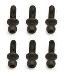 Ballstuds, short neck, black, .30 in. Broached.