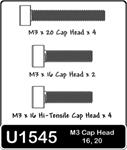 SPEED PACK - M3 Cap Hd 16;20mm