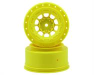 JConcepts 12mm Hex Hazard Short Course Wheels w/3mm Offset (Yellow) (2) (SC5M)