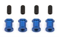 RC10F6 FT Suspension Arm Standoffs, blue aluminum