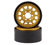 Vanquish Products Method 105 1.9" Beadlock Crawler Wheels (Gold) (2)