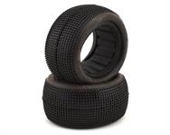 JConcepts Sprinter 2.2" Rear Buggy Dirt Oval Tires (2) (Green)