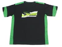 Xceed T-shirt (dry fit) black-green (L)