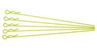 extra long body clip 1/10 - fluorescent yellow (5)