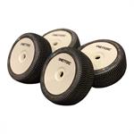 WHIPS Blue (Extra soft) X Pre-glued tires/White wheels 4pcs