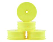 JConcepts 12mm Hex Mono 2.2 4WD Front Buggy Wheels (4) (Yellow)