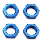 FT Wheel Nuts, 17 mm, blue aluminum