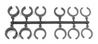 Shock spring clips