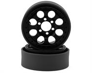 Vanquish Products KMC KM237 Riot 1.9" Beadlock Crawler Wheels (Black Anodized) (2)