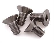 ProTek RC 3x6mm "Grade 5" Titanium Flat Head Hex Screw (4)