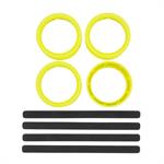 DC10 FT ADJUSTABLE WHEEL RIM, FLUORESCENT YELLOW (QTY. 4)