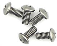 Titanium Button Head Hex Screws M3 x 6 pk10