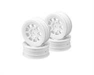 JConcepts 9 Shot 2.2 Dirt Oval Front Wheels (White) (4) (B6.1/XB2/RB7/YZ2)