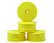 JConcepts 9.5mm Hex Mono 2.2 4WD Front Buggy Wheels (4) (B44.2) (Yellow)