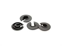 SMJ LOW MOUNTED ALUMINUM SHOCK SPRING RETAINER (-1mm/Black/4pcs)