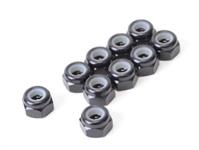 SPEED PACK - M3 Alloy Nyloc Nuts - Black - pk10