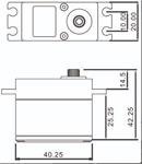 servo WP110T High Torque Metal Gear