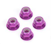 M4 Nyloc Wheel Nut - Purple Alloy (pk4)