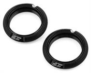 JConcepts Team Associated Fin Aluminum 13mm Shock Collars (Black) (2)