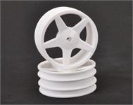 JC 5 Spoke 2.2 Front White Wheel XLS,PC - pr