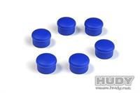 Hudy Plastkopp Blå 22mm (6)