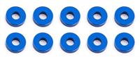 Bulkhead Washers, 7.8x2.0 mm, blue aluminum