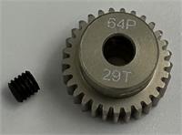 motordrev / pinion,  64P 29T, för 1:10, 3,175mm axel (7075 hard）