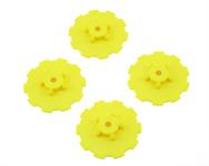 JConcepts Hazard Wheel Dish (Yellow) (4) (SC5M)