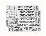 Decal sheet spyder black/white (2)