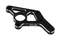 RC10B7 FT Motor Mount, black aluminum