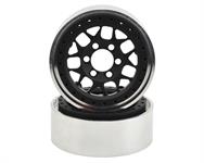 Vanquish Products KMC XD127 Bully 1.9" Beadlock Crawler Wheels (Black) (2)