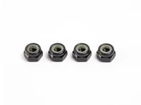 M4 NYLON NUT (Black/4pcs)