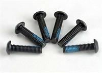 Screws M3x12mm Button-head Hex Socket w/ Threadlock (6)