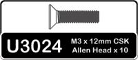 SPEED PACK - M3x12 Csk - M3 x 10 Button Screws