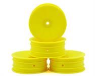 JConcepts 12mm Hex Mono 2.2 Front Wheels (4) (B7/B6/B5/RB6) (Yellow)