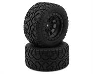 JConcepts G-Locs Pre-Mounted Monster Truck Tires w/Hazard Wheel (Black) (2) (Platinum)