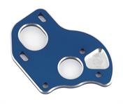 RC10B6.1 Laydown/Layback Motor Plate, blue aluminum