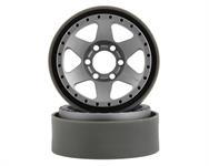 Vanquish Products Method MR310 1.9" Beadlock Crawler Wheels (Silver/Black) (2)