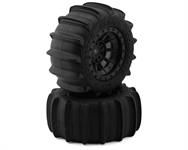 JConcepts Animals Pre-Mounted Monster Truck Tires w/Hazard Wheel (Black) (Platinum)