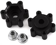 JConcepts Tribute 12mm Aluminum Hex Adaptor (Black) (2) (11mm Offset)