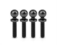 JConcepts 5.5mm Revolved Titanium Ball Studs (Black) (4) (12mm)