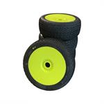 DEFENDER Yellow (Extreme soft) X Pre-glued set tires/Yellow wheels 4pcs