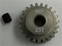motordrev / pinion,  48P 23T, för 1:10, 3,175mm axel (7075 hard）