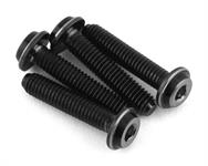 JConcepts 3x14mm "Top Hat" Titanium Screws (Black) (4)