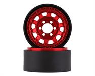 Vanquish Products KMC KM236 Tank 1.9" Beadlock Crawler Wheels (Red) (2)