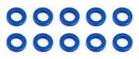 Ballstud Washers, 5.5x3.0x1.0 mm, blue aluminum