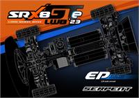 rc bil SRX8 GTE LWB '23 Team kit / byggsats, 1:8 4WD