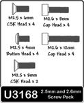 SPEED PACK - M2.5/M2.6 Screws